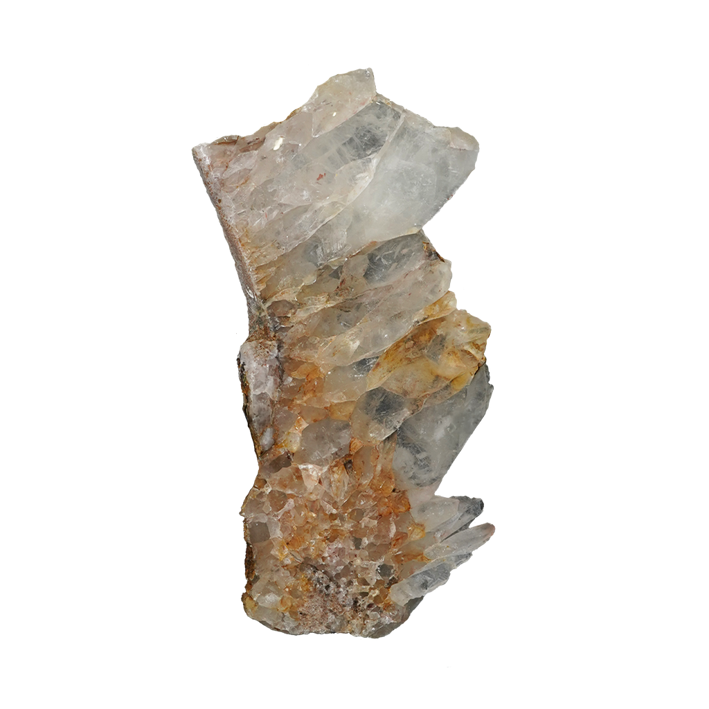 The Golden Veil Quartz Cluster