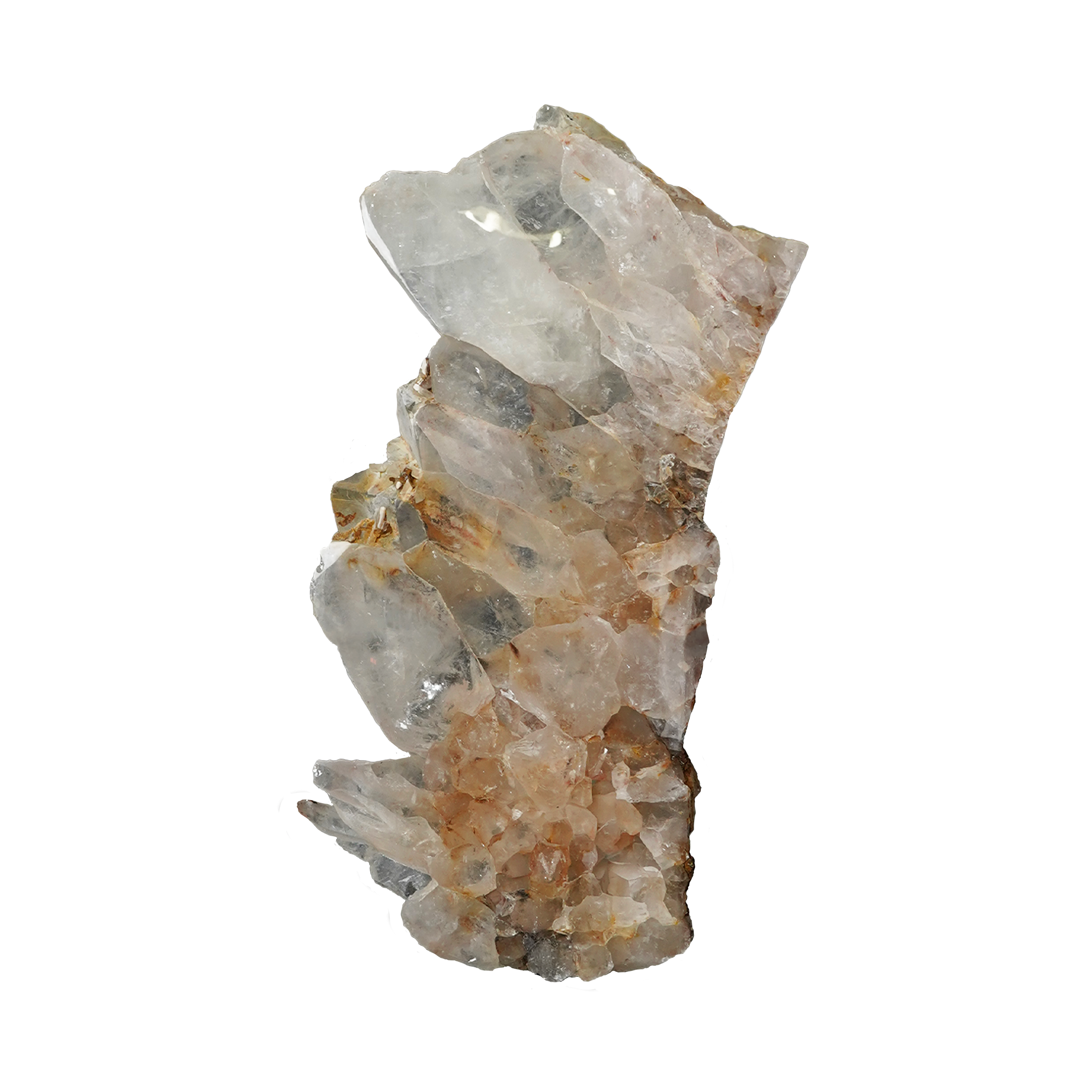 The Golden Veil Quartz Cluster