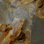 The Golden Veil Quartz Cluster