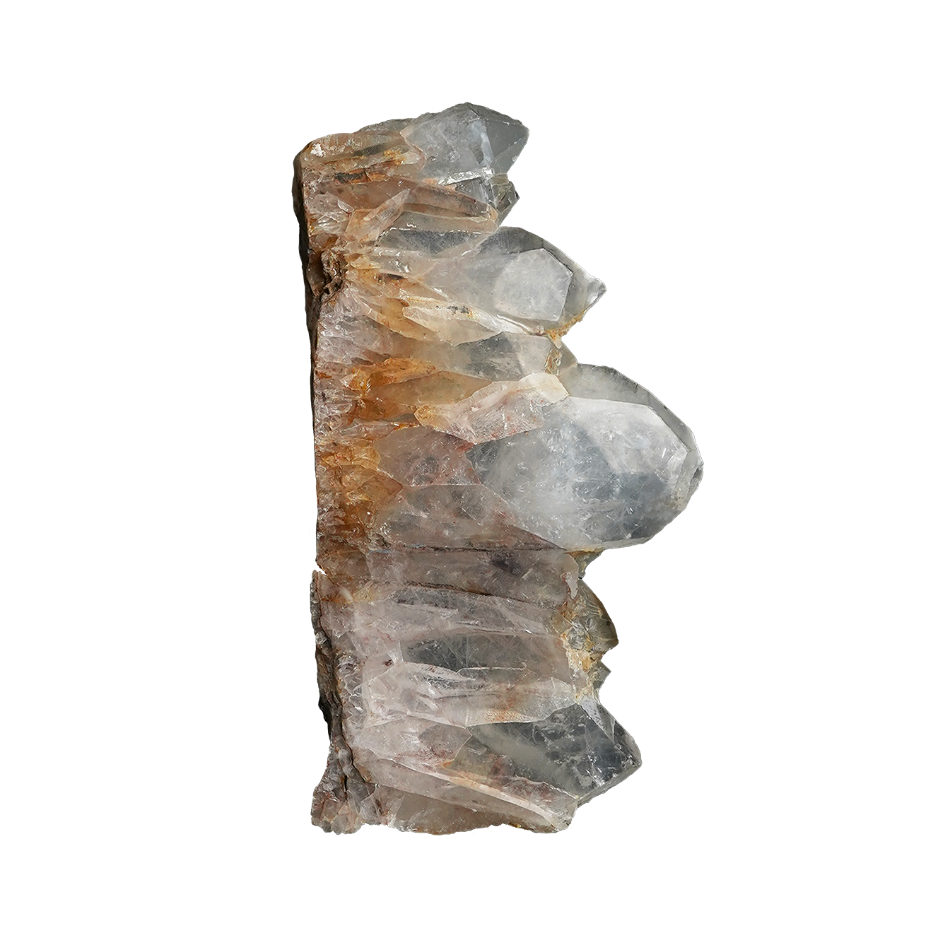 The Amber Crown Quartz Cluster