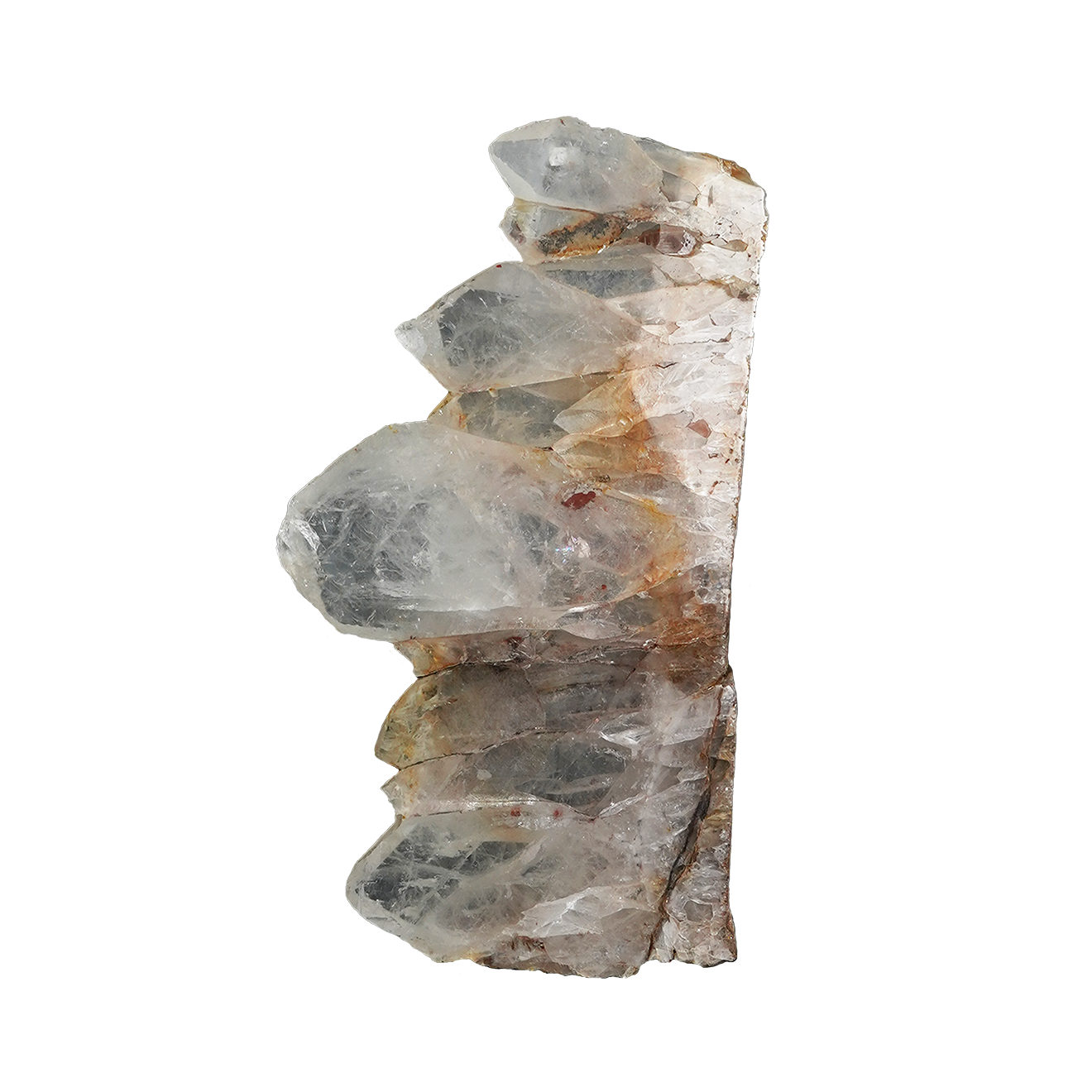 The Amber Crown Quartz Cluster
