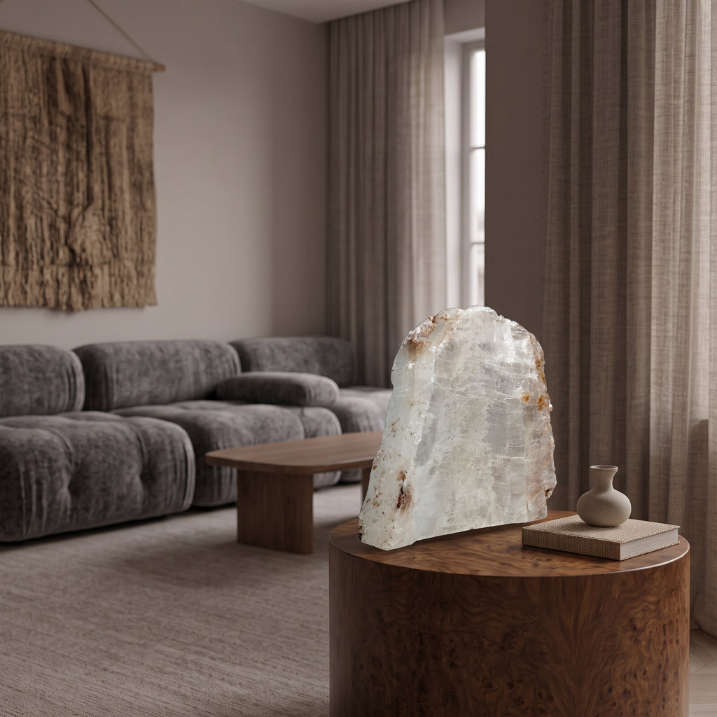 Selenite lamp 480 × 470 × 90 mm